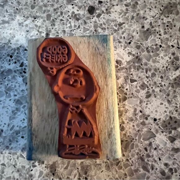 Charlie Brown Good Grief Peanuts Snoopy Craft Stampede Rubber Ink Stamp A755D - Picture 3 of 3
